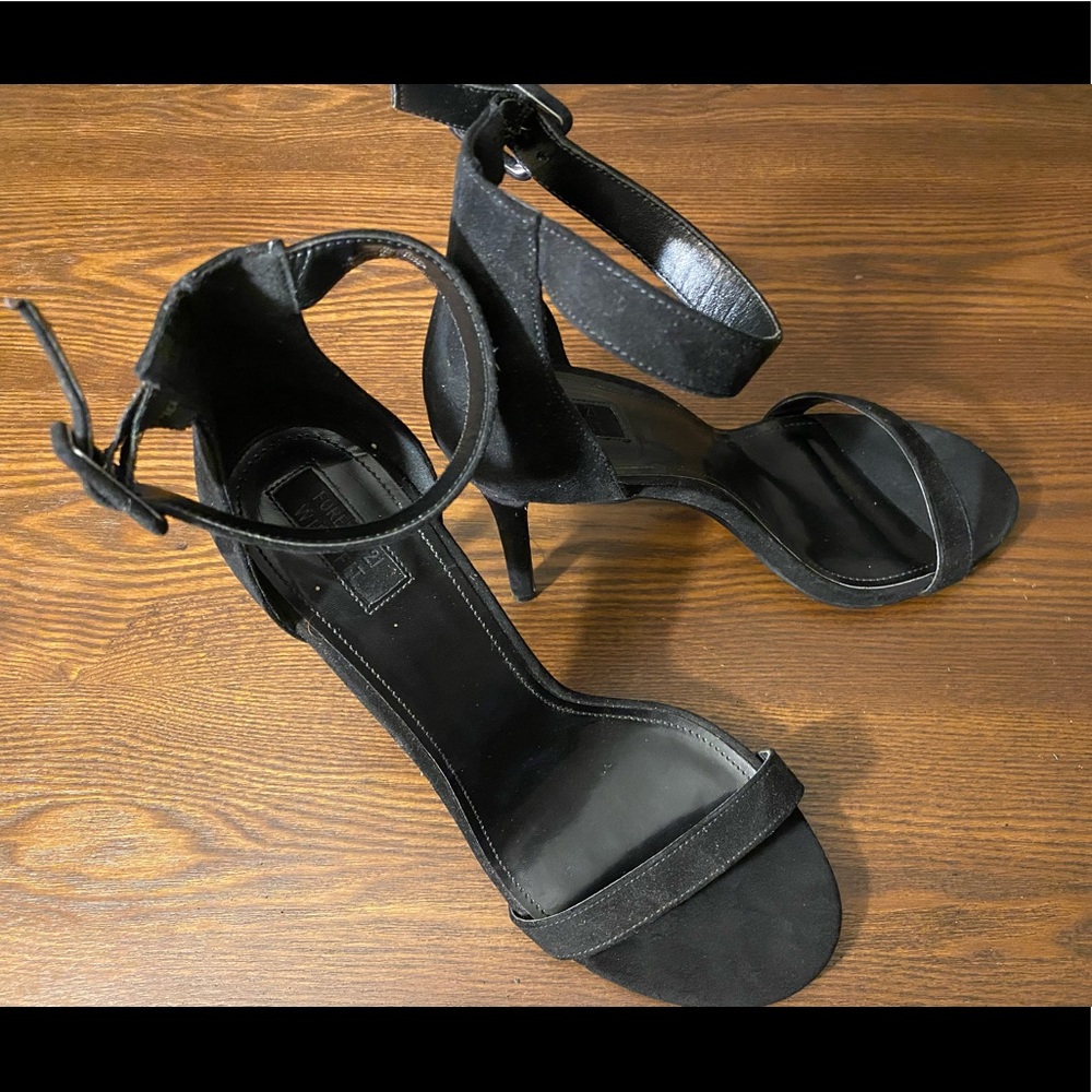 Black Ankle Strap Heels